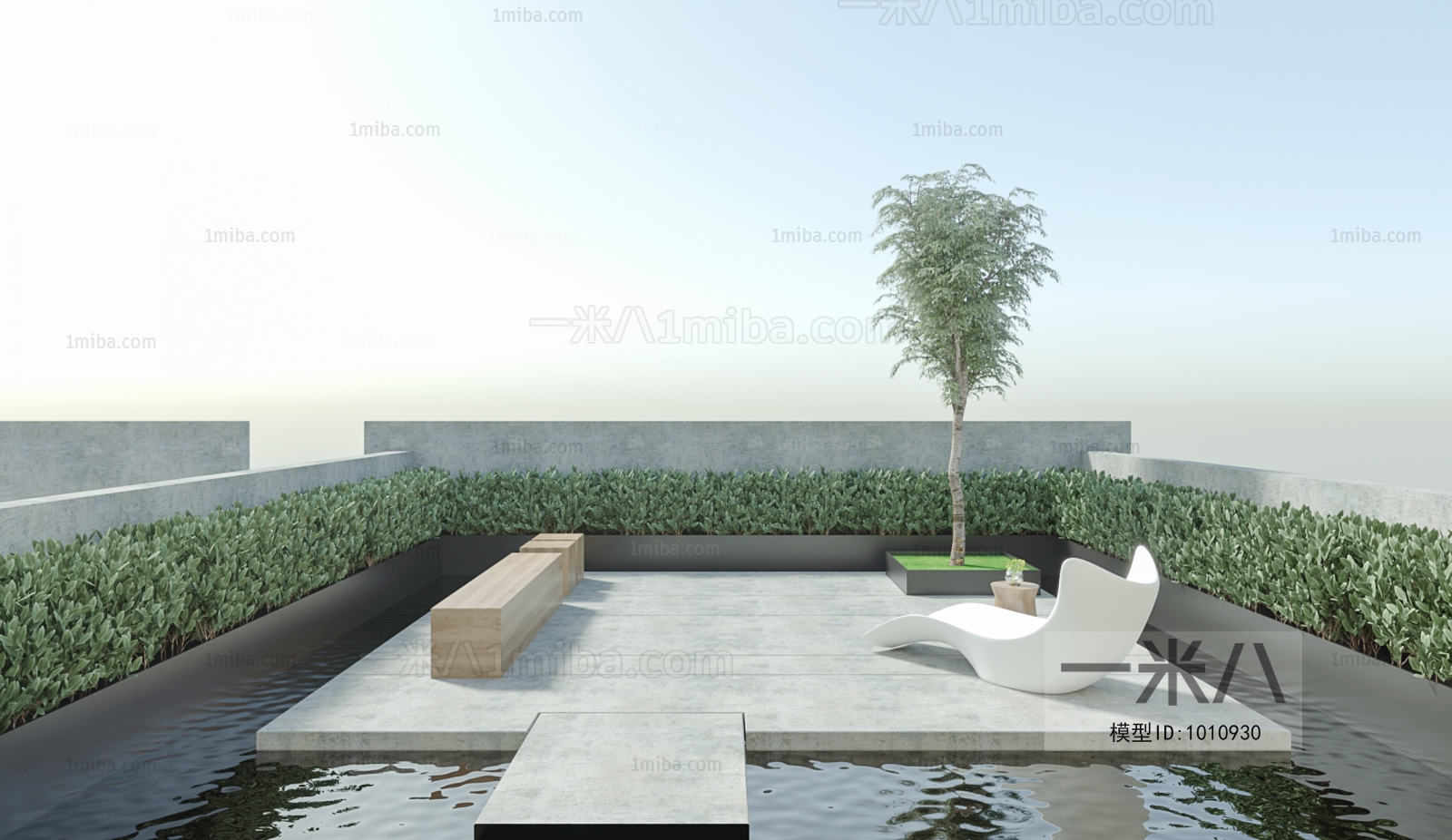 Modern Courtyard/landscape