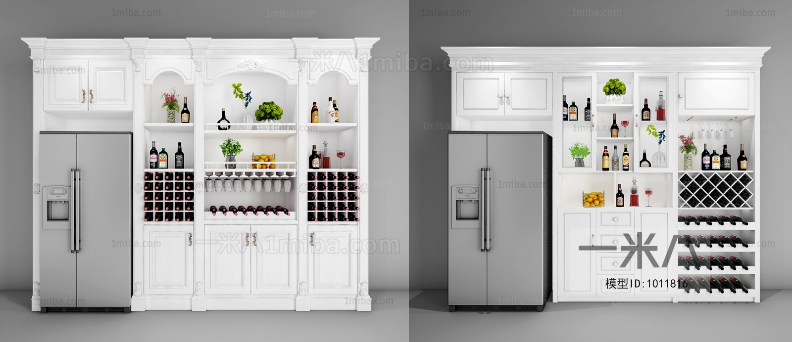 European Style Wine Cabinet