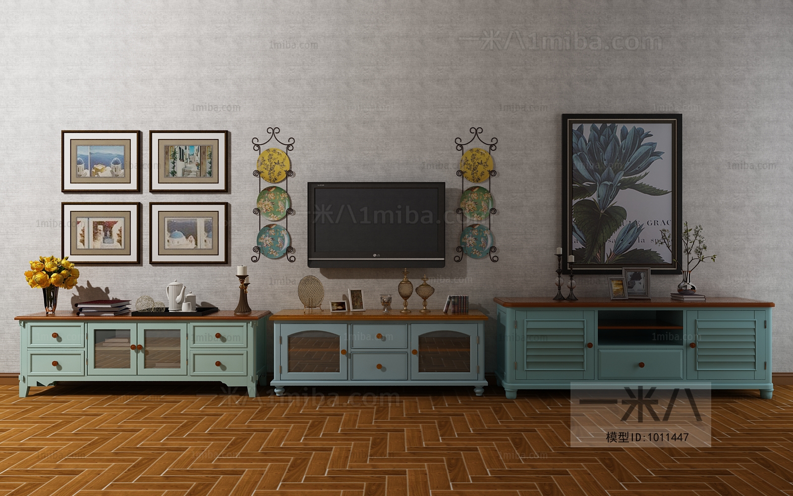 Mediterranean Style TV Cabinet