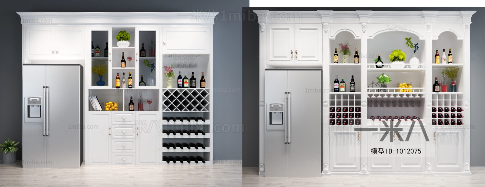 Simple European Style Home Appliance Refrigerator