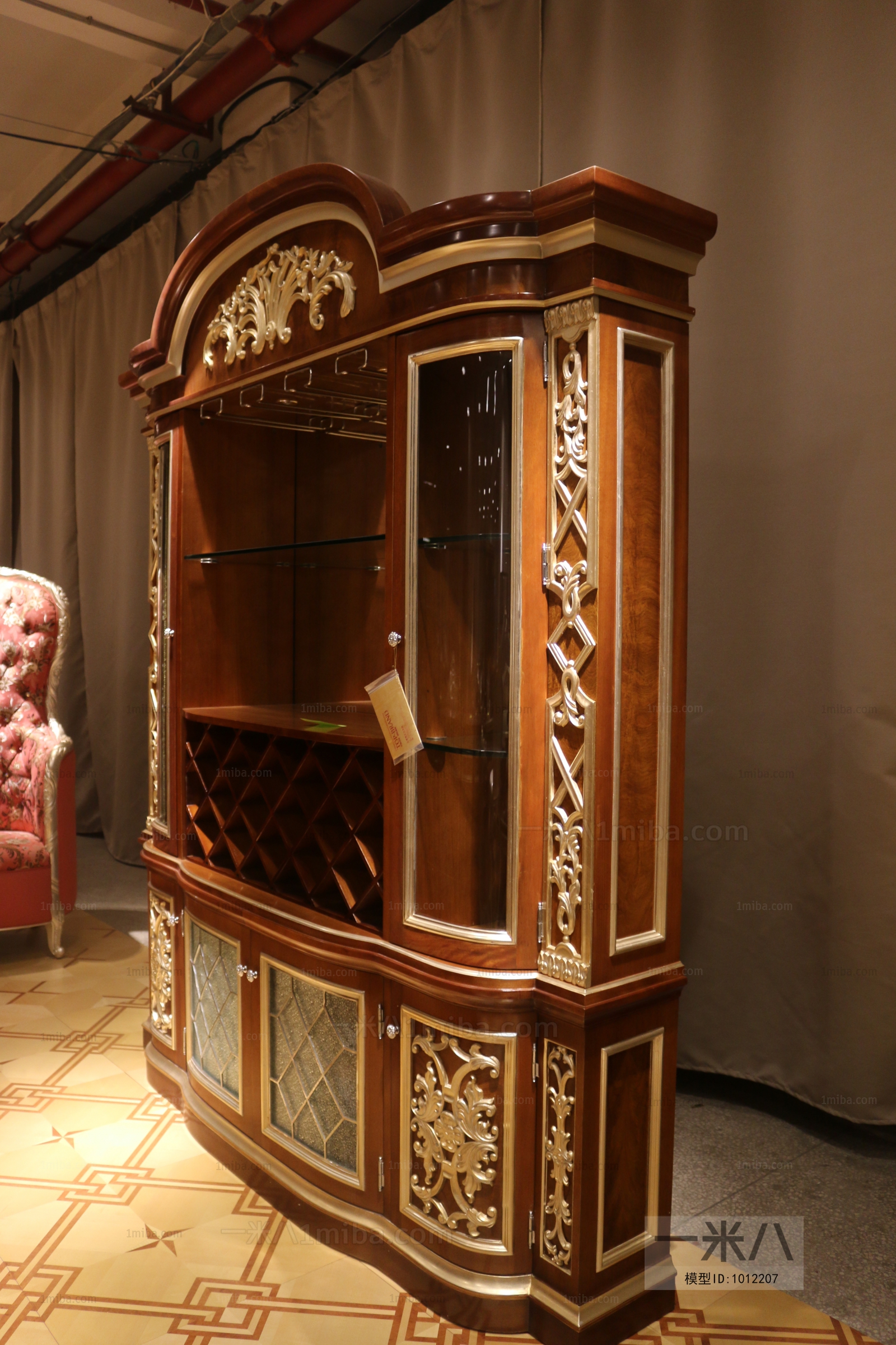 New Classical Style Wine Cabinet