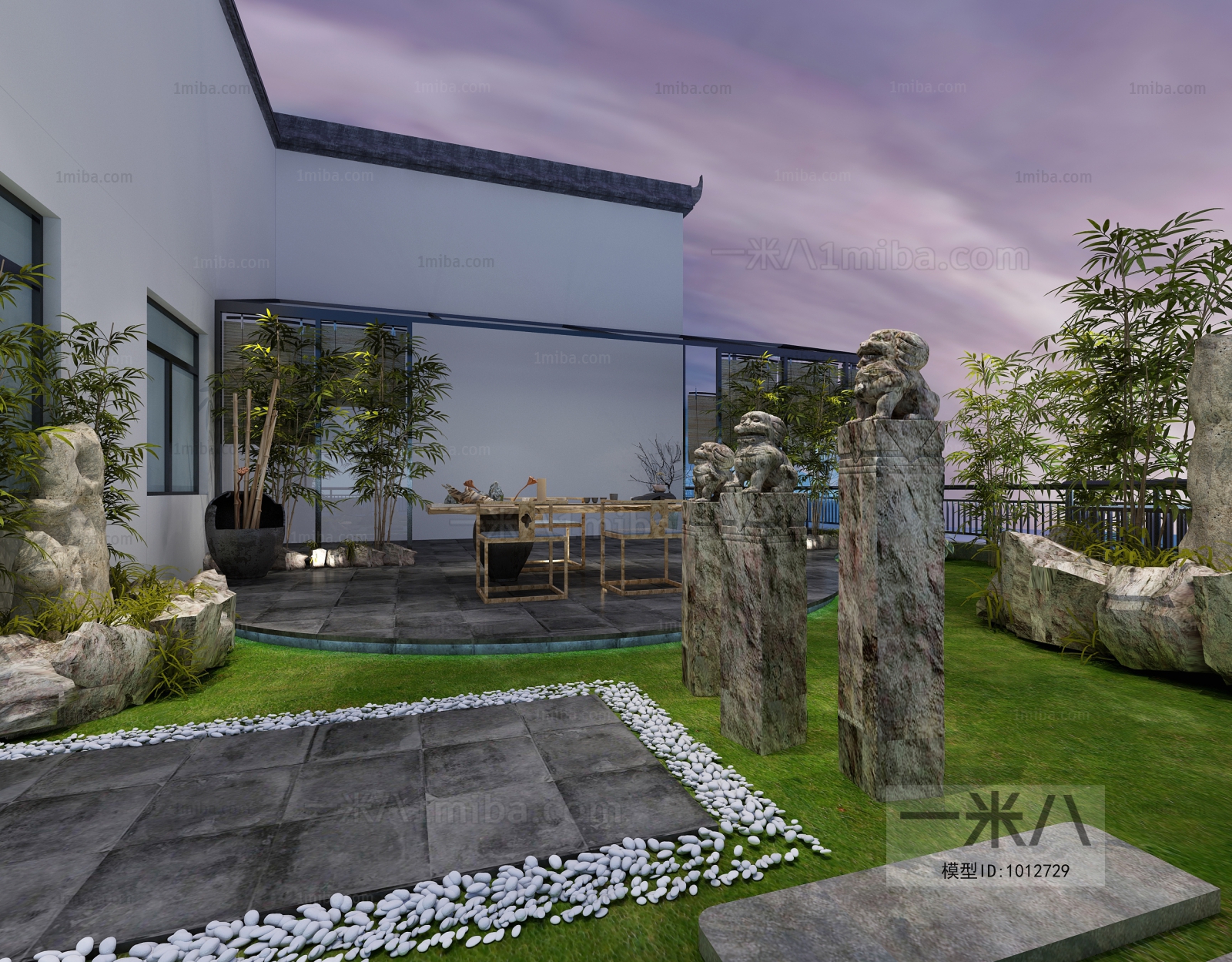 New Chinese Style Courtyard/landscape