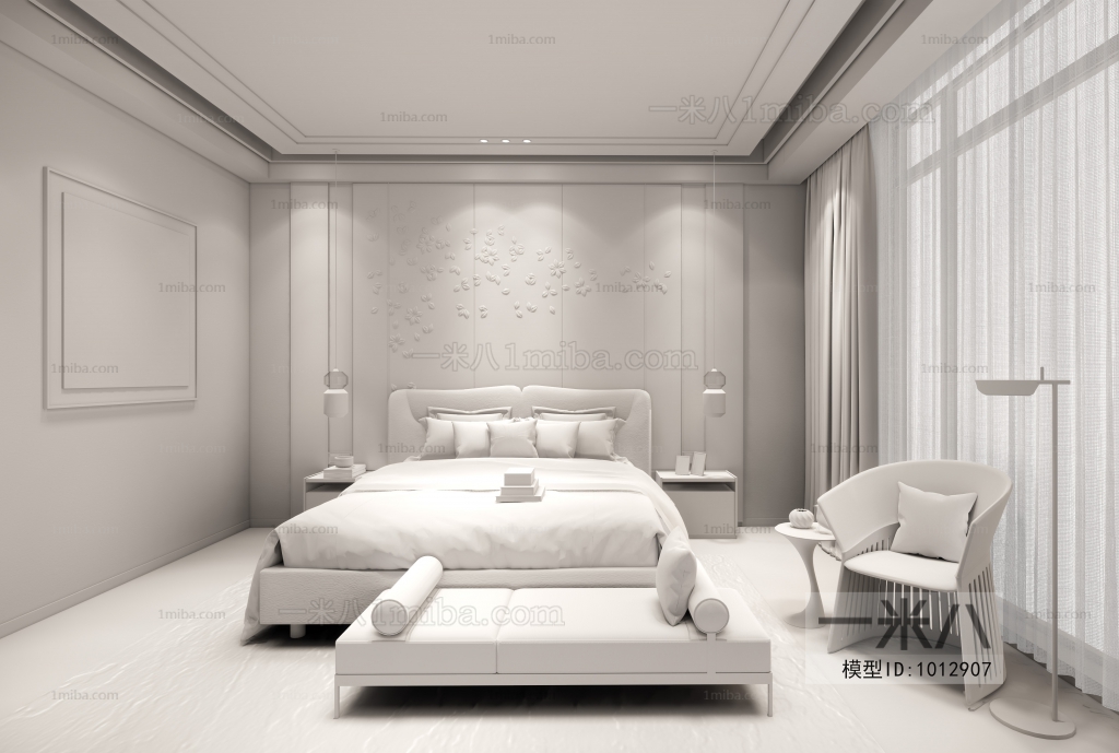 New Chinese Style Bedroom