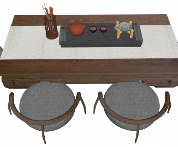 New Chinese Style Tea Tables And Chairs-ID:923084027