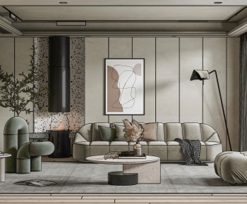 Modern A Living Room-ID:418950085