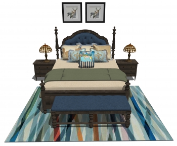 American Style Double Bed-ID:378252038