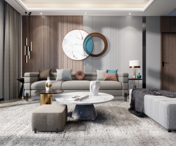 Modern A Living Room-ID:686386115
