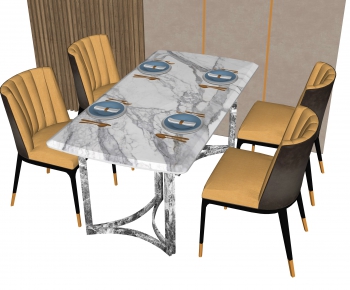 Modern Dining Table And Chairs-ID:390938048