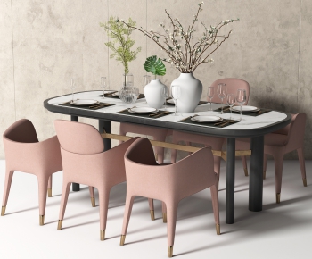 Modern Dining Table And Chairs-ID:509851086