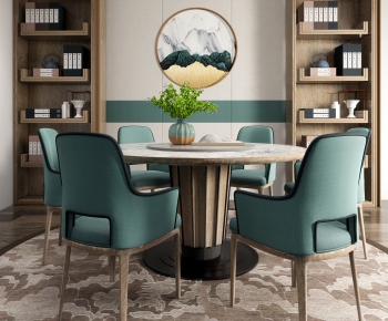 New Chinese Style Dining Table And Chairs-ID:242681981