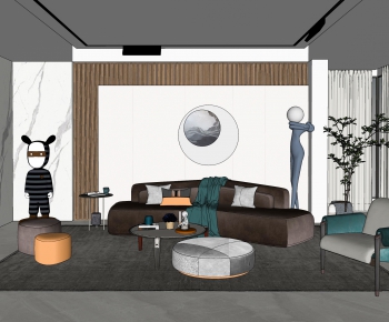 Modern A Living Room-ID:541604047