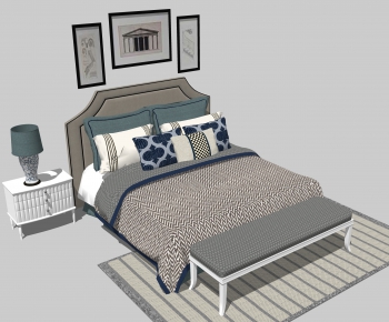 American Style Double Bed-ID:703674081