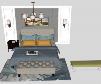 American Style Double Bed-ID:169863943