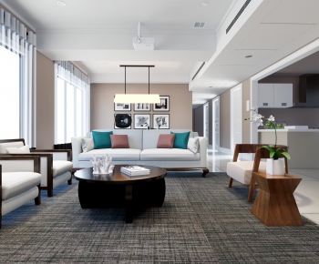 Modern A Living Room-ID:728782896