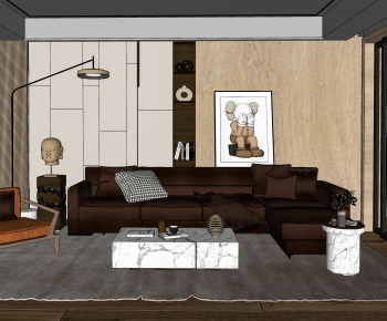 Modern A Living Room-ID:707392936