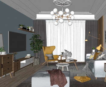 Nordic Style A Living Room-ID:313448976
