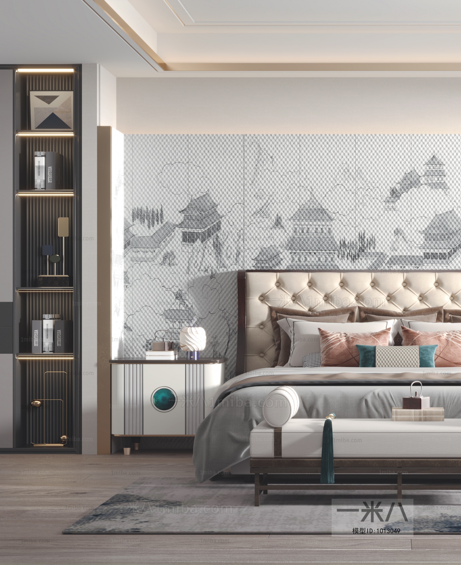 New Chinese Style Bedroom