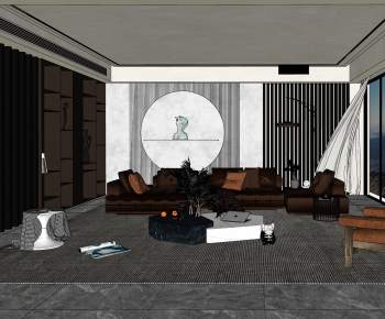 Modern A Living Room-ID:536758923