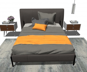 Modern Single Bed-ID:848584897