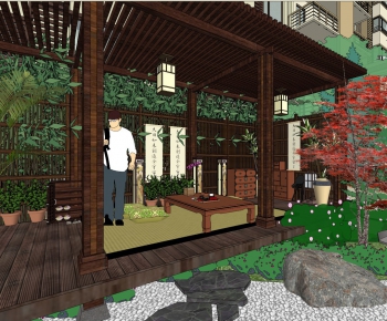 New Chinese Style Courtyard/landscape-ID:492223027