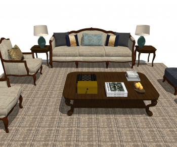 American Style Sofa Combination-ID:427917969