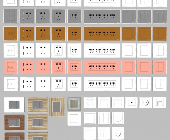 Modern Switch Socket Panel-ID:158042917