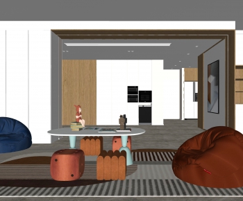Modern A Living Room-ID:369111069