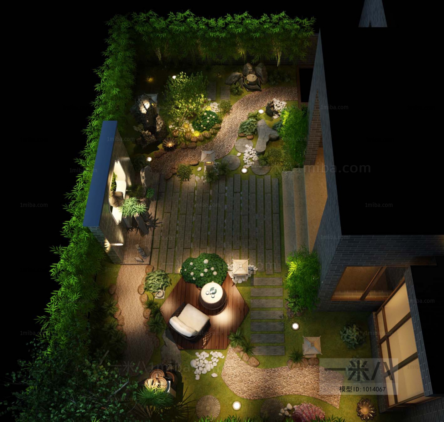 New Chinese Style Courtyard/landscape