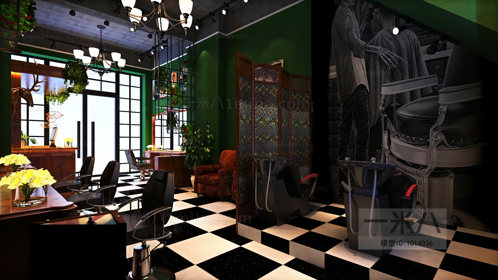 Industrial Style Barbershop