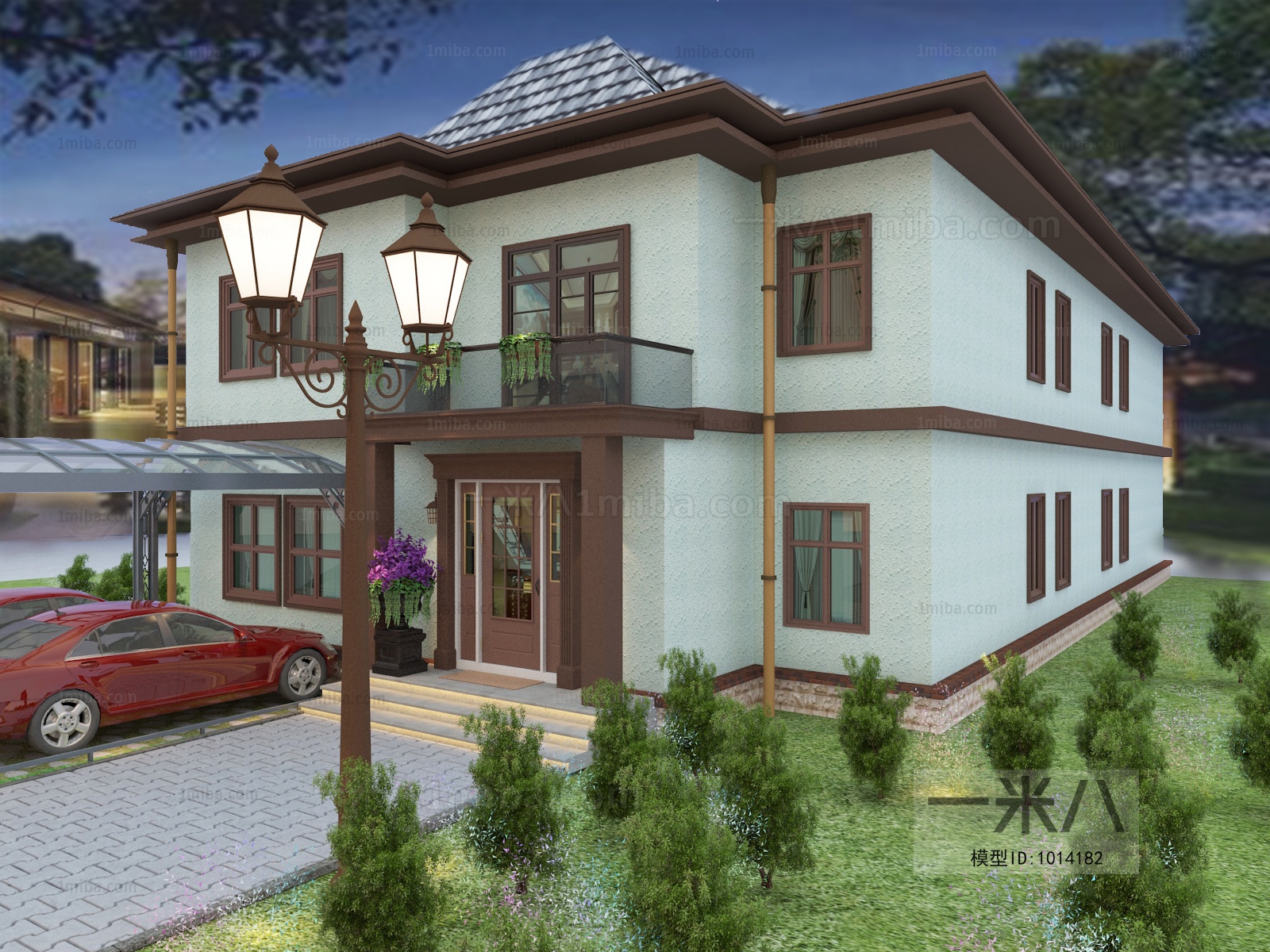 New Chinese Style Villa Appearance