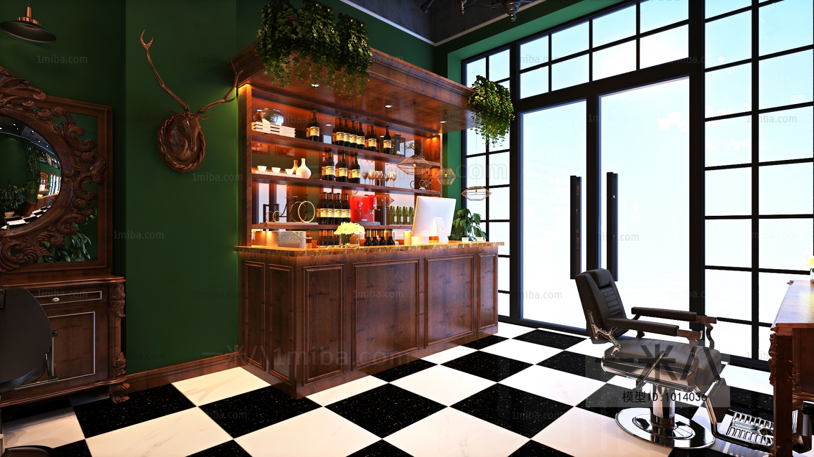 Industrial Style Barbershop