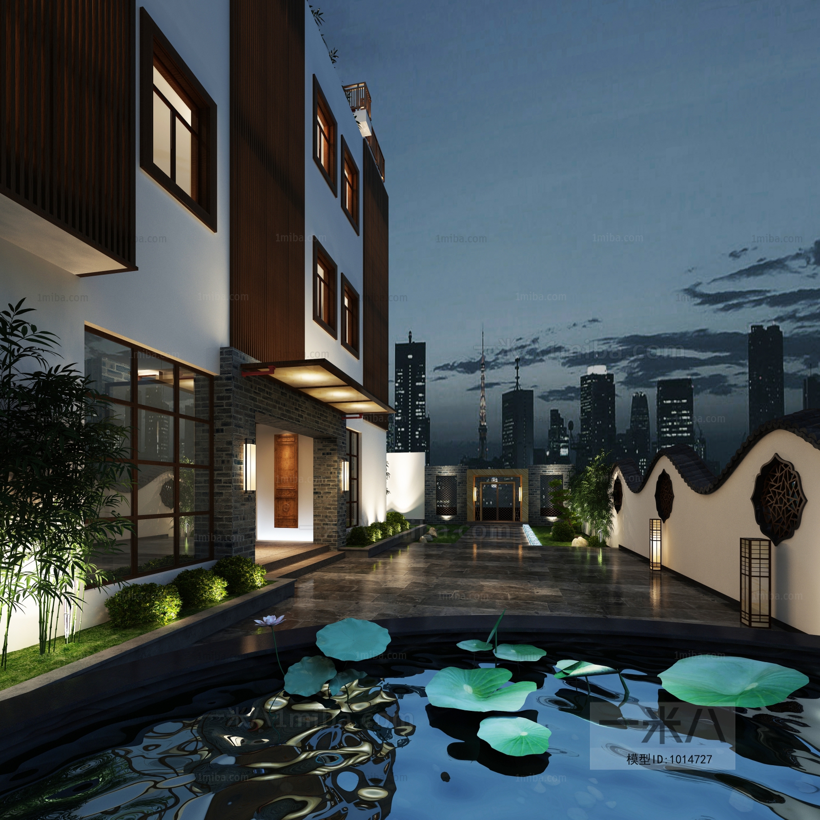 New Chinese Style Courtyard/landscape