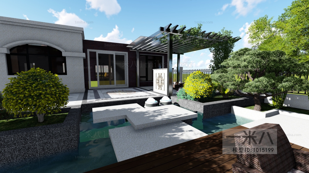 New Chinese Style Courtyard/landscape