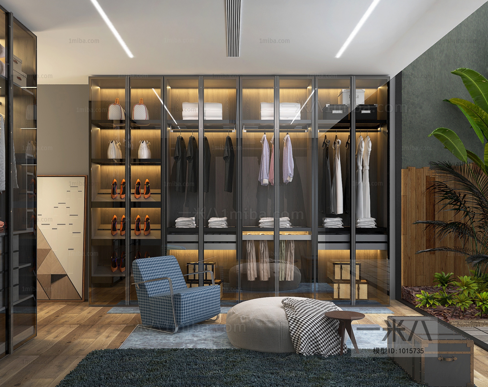 Modern Clothes Storage Area