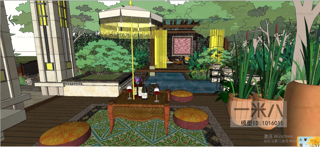 Southeast Asian Style Villa Appearance