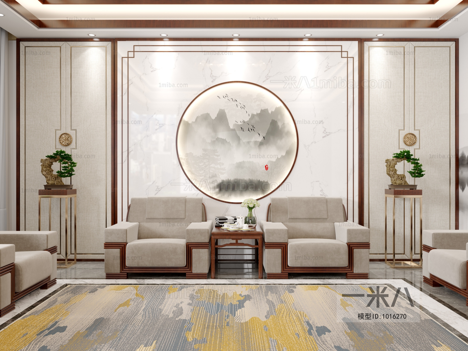 New Chinese Style Reception Room