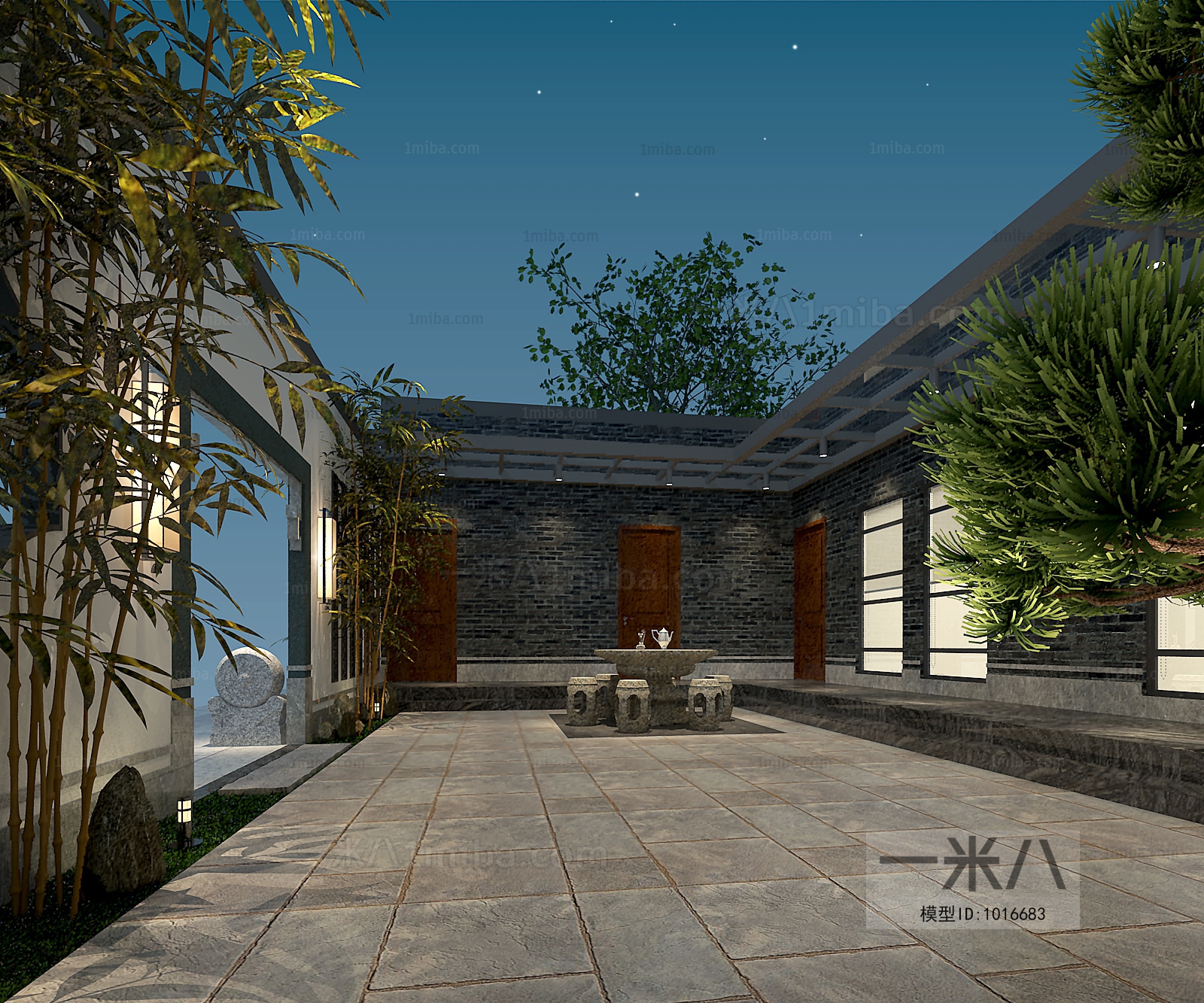 New Chinese Style Courtyard/landscape