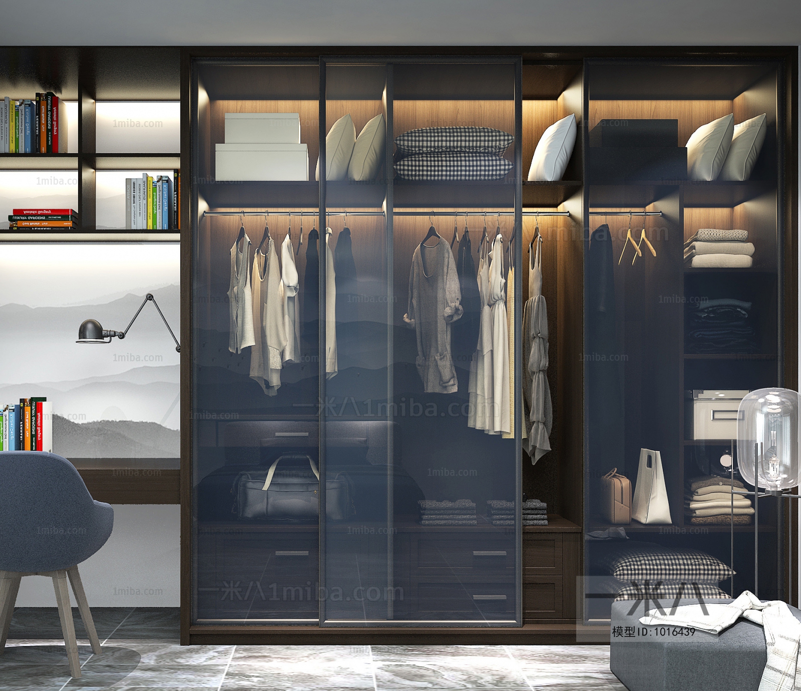 Modern Clothes Storage Area