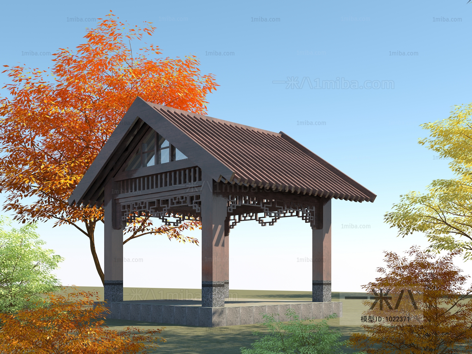 New Chinese Style Ancient Architectural Buildings