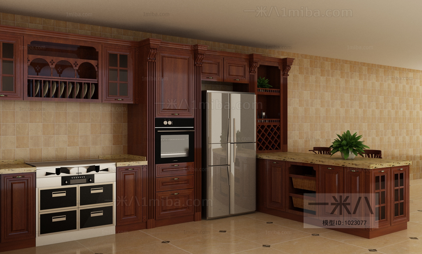 Chinese Style Kitchen Cabinet