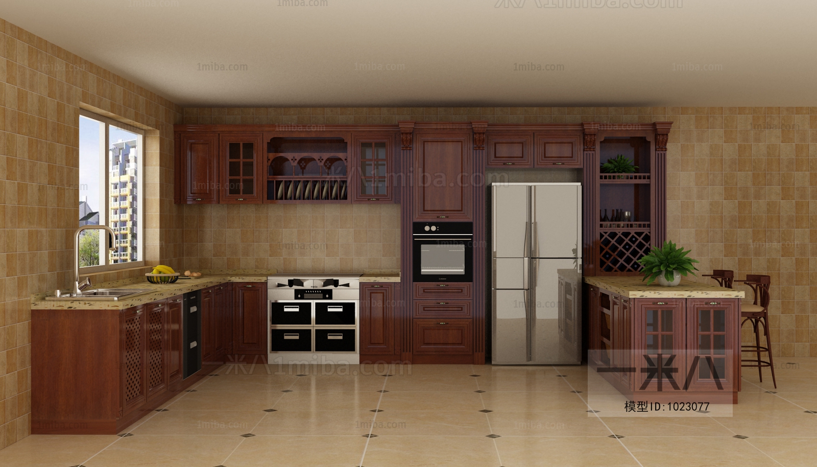 Chinese Style Kitchen Cabinet