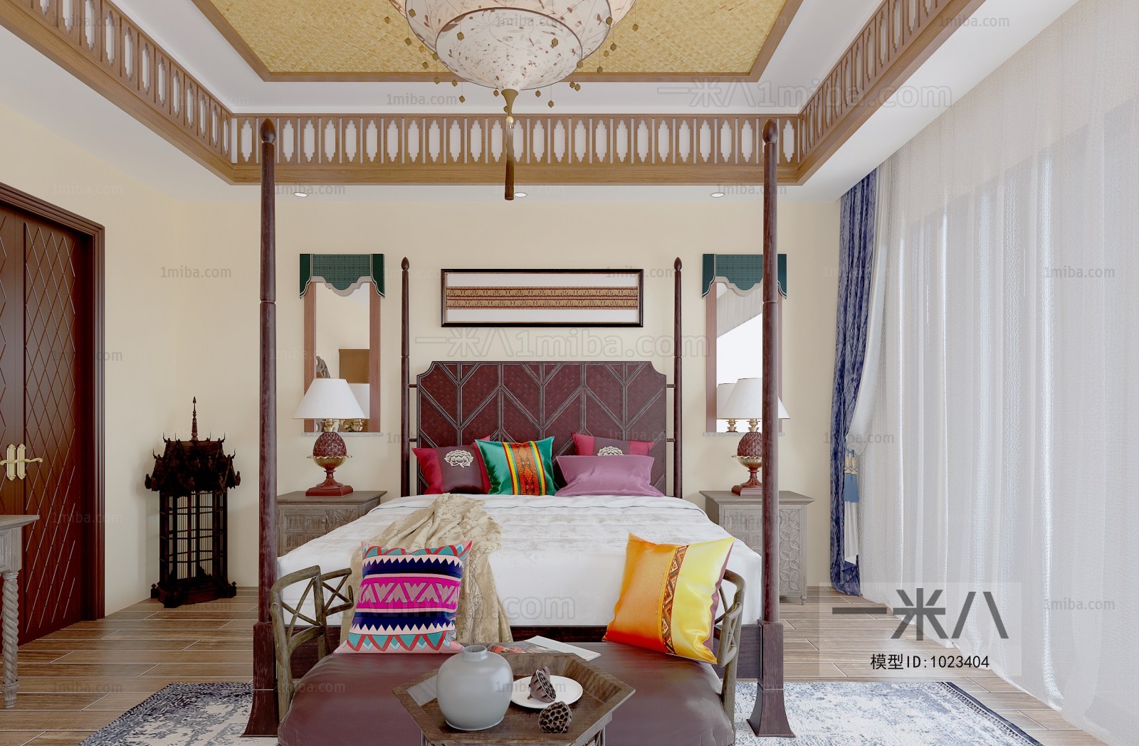 Southeast Asian Style Bedroom