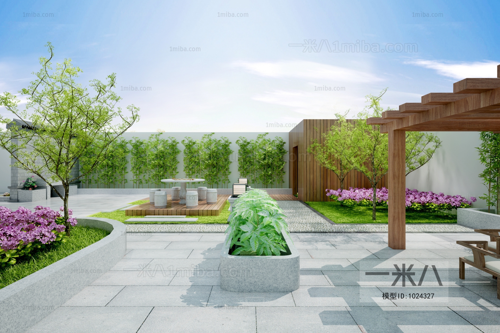 New Chinese Style Courtyard/landscape