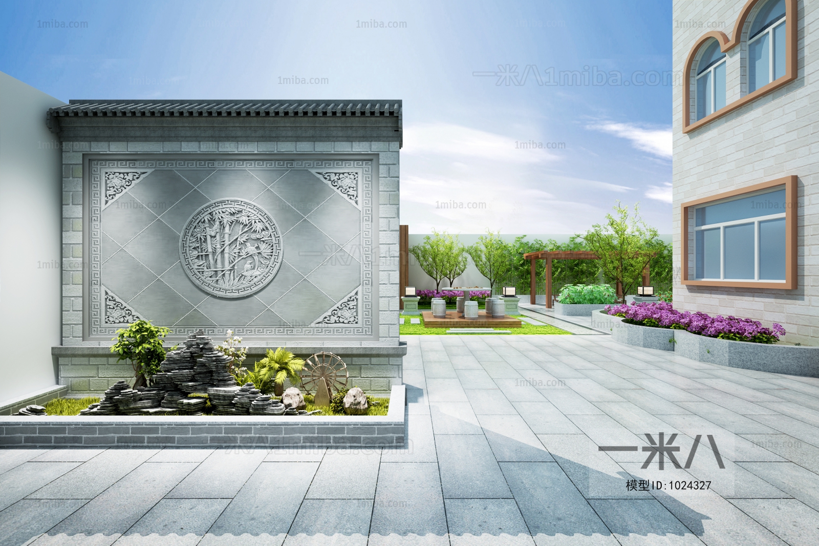 New Chinese Style Courtyard/landscape