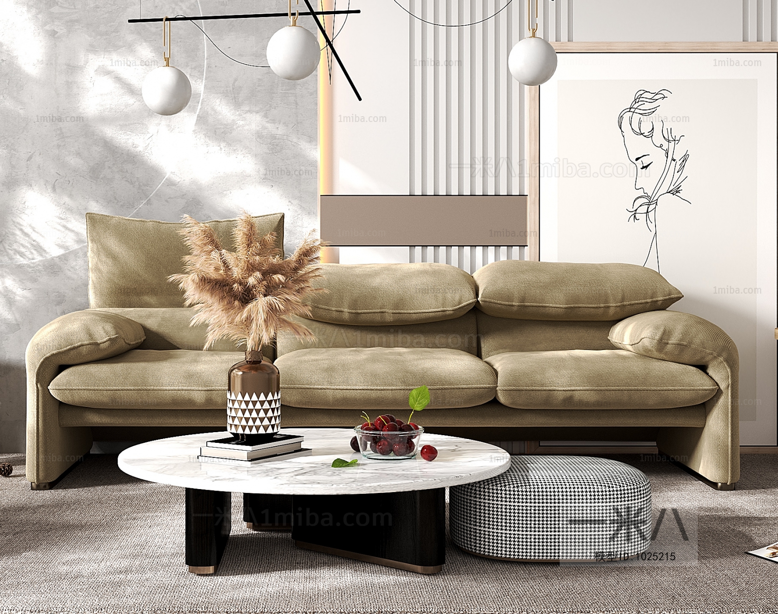 Nordic Style Sofa Combination