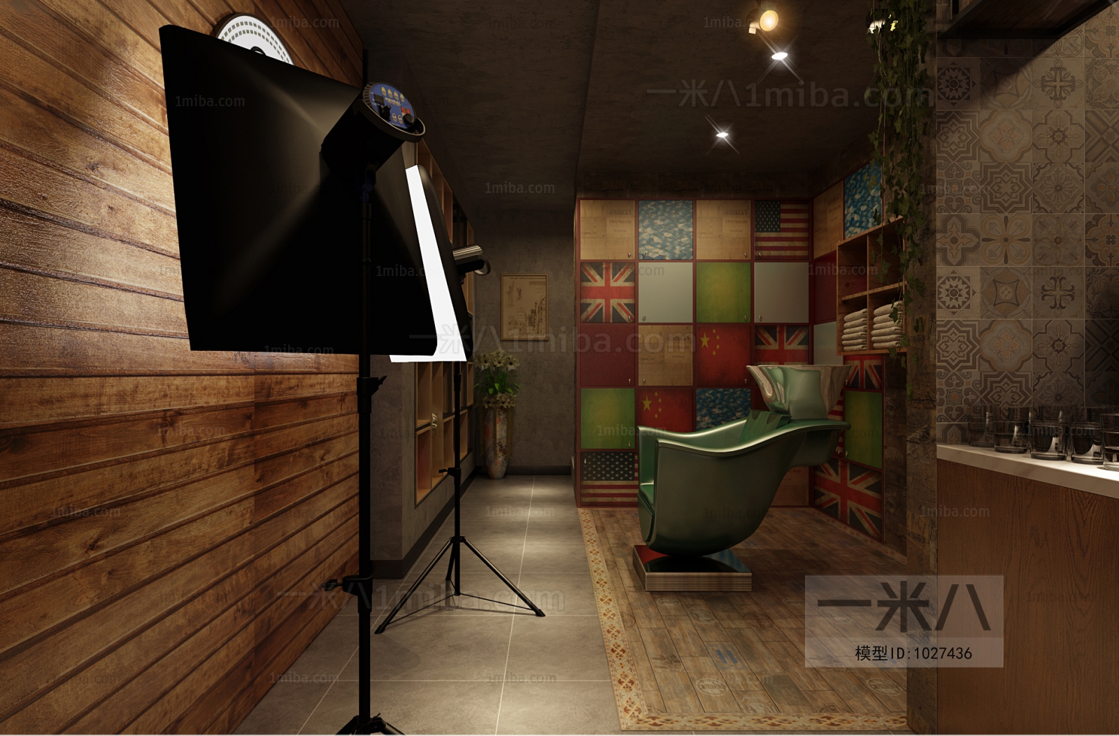 Industrial Style Barbershop