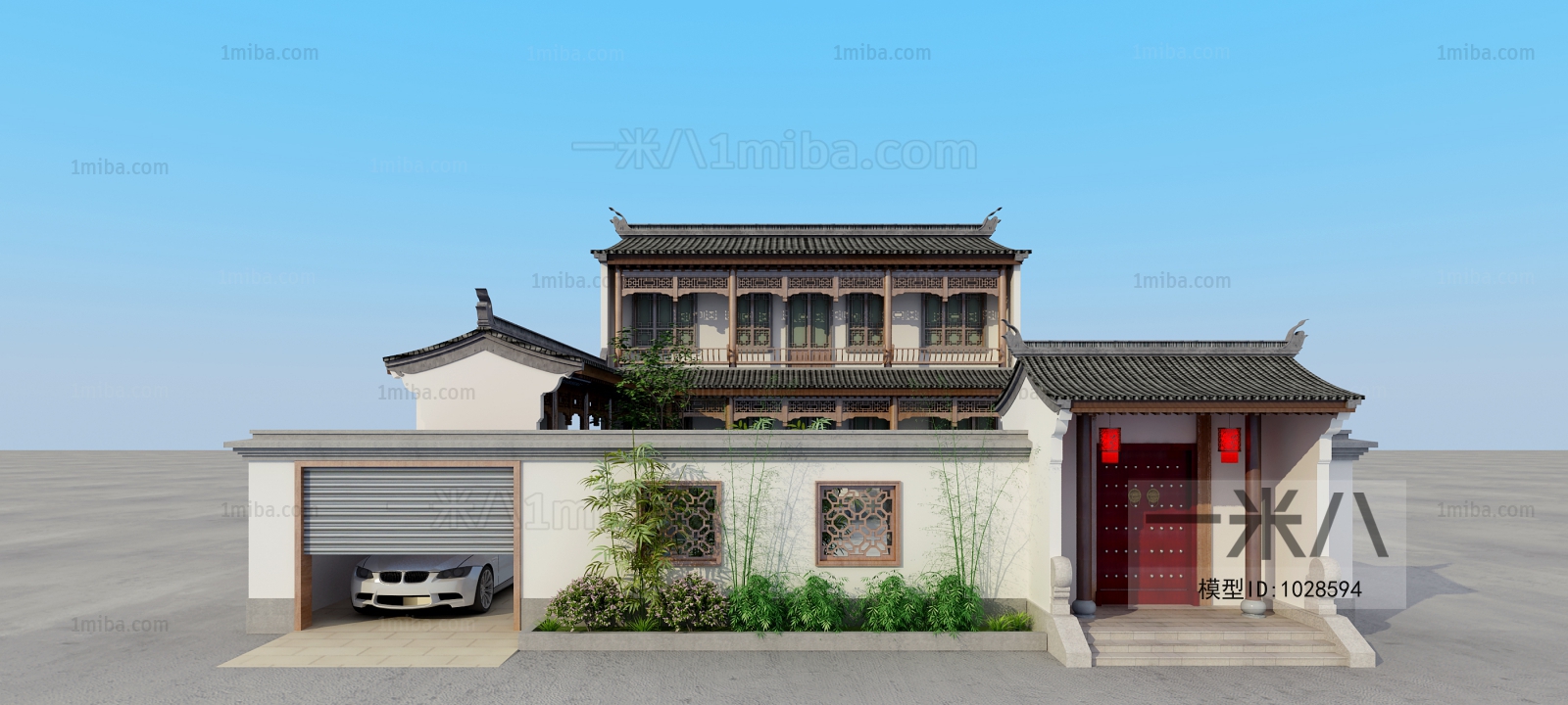 New Chinese Style Villa Appearance