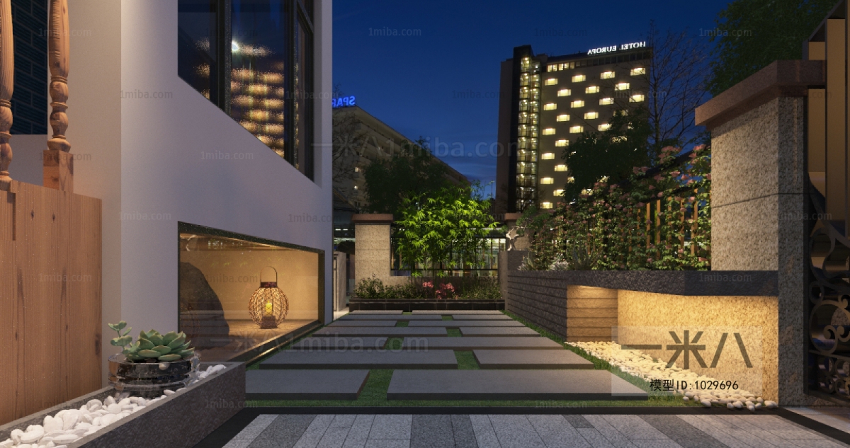 Modern Courtyard/landscape