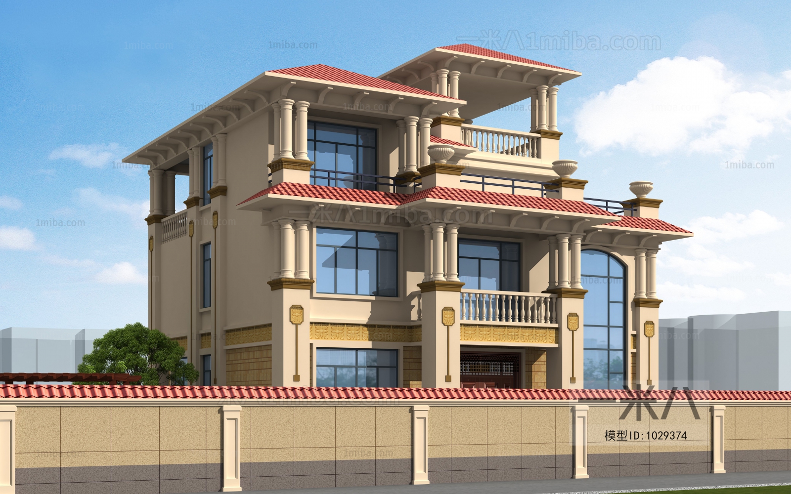 European Style Villa Appearance