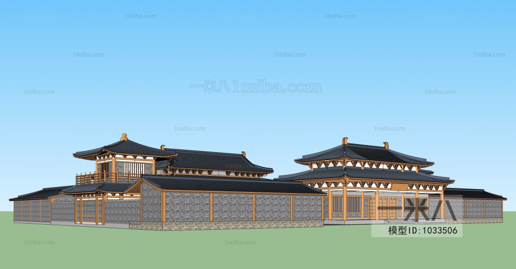 Chinese Style Ancient Architectural Buildings